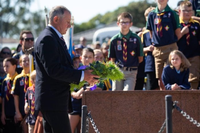 ANZAC memorial service at Wangi RSL with wreath laying ceremony
